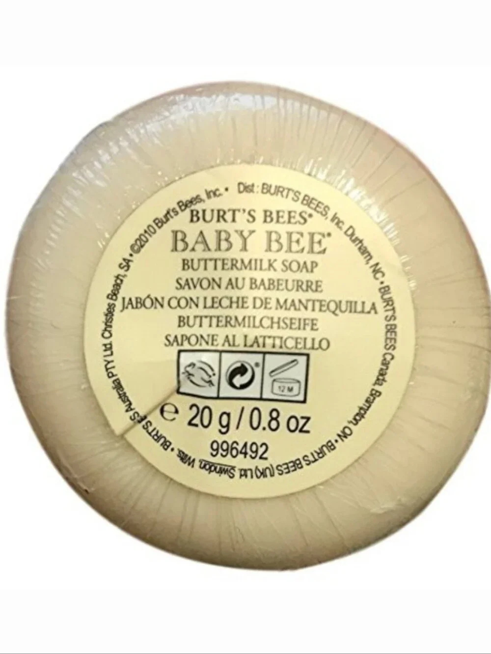 *LOT OF 10*Burt's Bees Baby Buttermilk Soap Bars, 0.8 oz each (8 ounces total)
